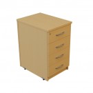 4 drawer desk high pedestal 740 x 600 x 438 £210