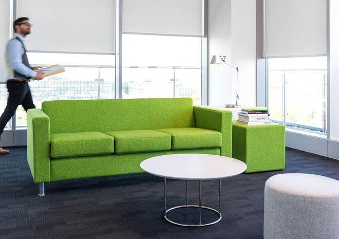 Dorchester reception sofa in green