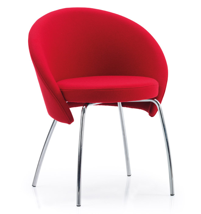 Venus reception chair in red