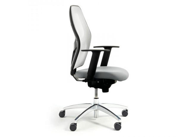 As shown in optional White Mesh, with any colour 100% wool seat pad and arms £399+VAT