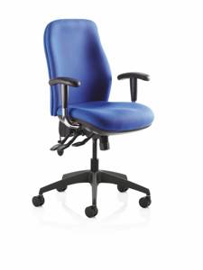 JBL Re-act Deluxe Task Chair M2 Tilt Action + AM Drop Down Arms + Lumbar + Seat Slide